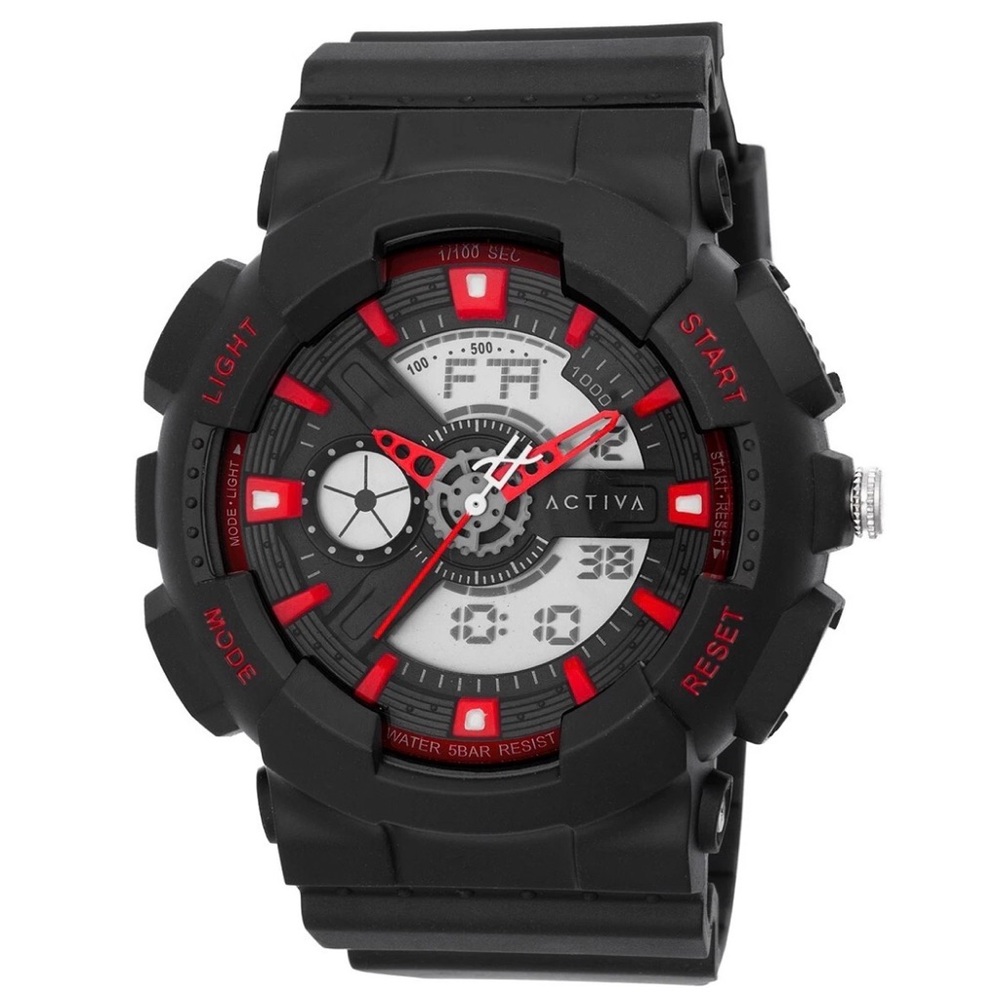 Invicta Activa Pixel X 50mm Digital Watch Black Red Sport Watch Box
